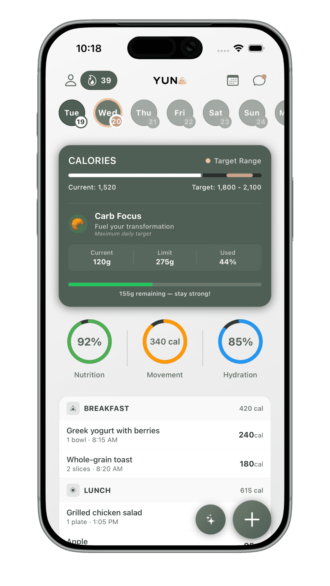 Yuna app preview